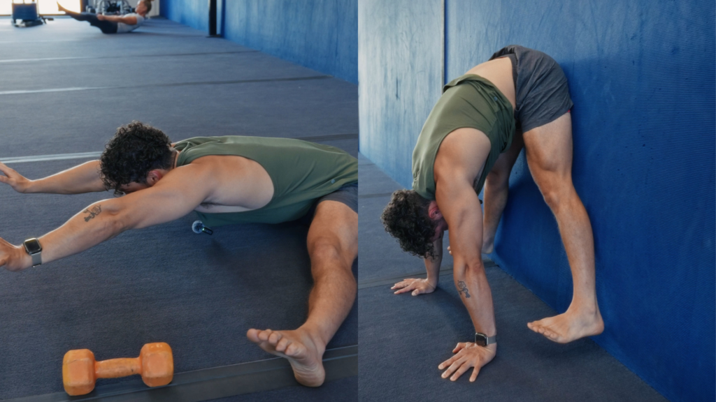 Advanced calisthenics movements that require flexibility.